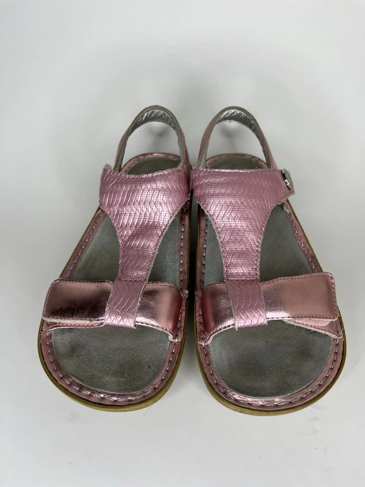Alegria PG Lite Ken-844 Metallic Pink T-Strap Open Toe Sandals Women Sz 37 US 6 - image 4 of 4