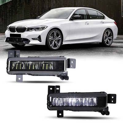 2PCS For BMW F44 G20 330i 330e 2019-2022 Front Lamp PAIR LED Fog Lights Bumper