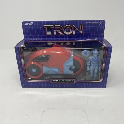 Disney Parks Tron Lightcycle Set Super7 ReAction Figures Red