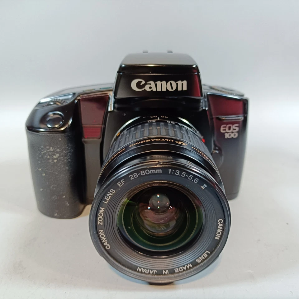 Canon EOS 100 35mm SLR Film Camera with Canon EF 28-80mm usm Lens Tested  - Image 2 of 4