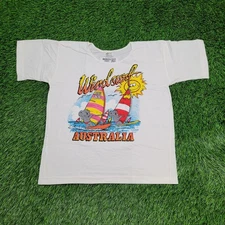 Vintage 1988 Funny Koala Bear Shirt Women Medium 19x23 White