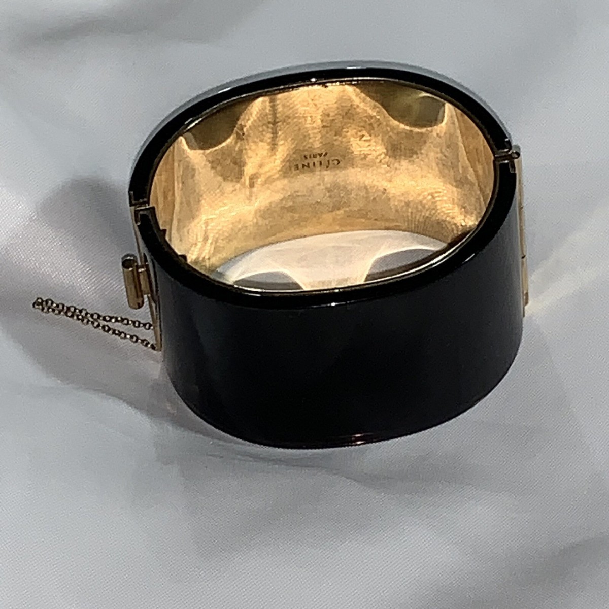【CELINE】Black logo printed Scrunchy bracelet【ランク:Ａ】 1146625295_tp.jpg