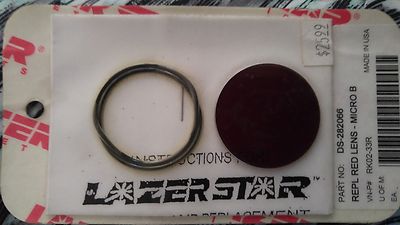 A2A   # DS282066 LAZER STAR REPLACEMENT RED LENS-MICRO B RK02-33-R 