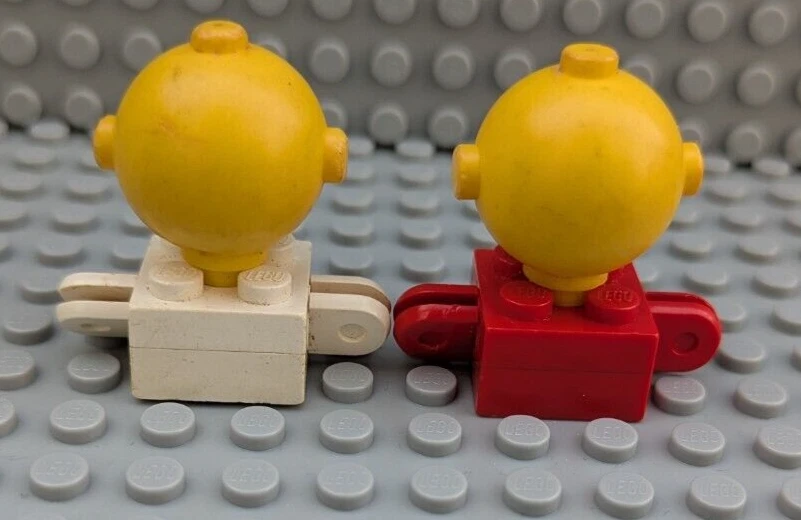 Lego, Homemaker, 2x Figuren, alt Vintage, 685px1c01, rot, weiß - Bild 4 von 4