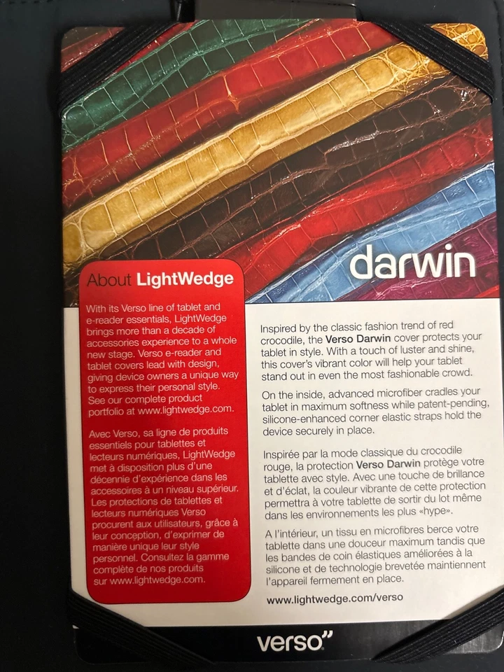Verso Darwin lightwedge Standing Cover Kindle Fire HD 7” iPad Mini dark red new - Image 2 of 3