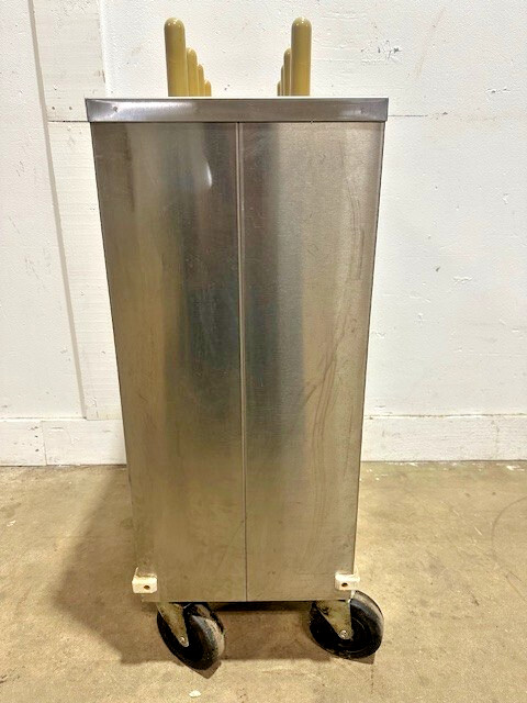"TABLEWARE 2CP-MC-7"  7" PLATE DUAL HOLDER DISPENSER CARRIER CART ON CASTERS