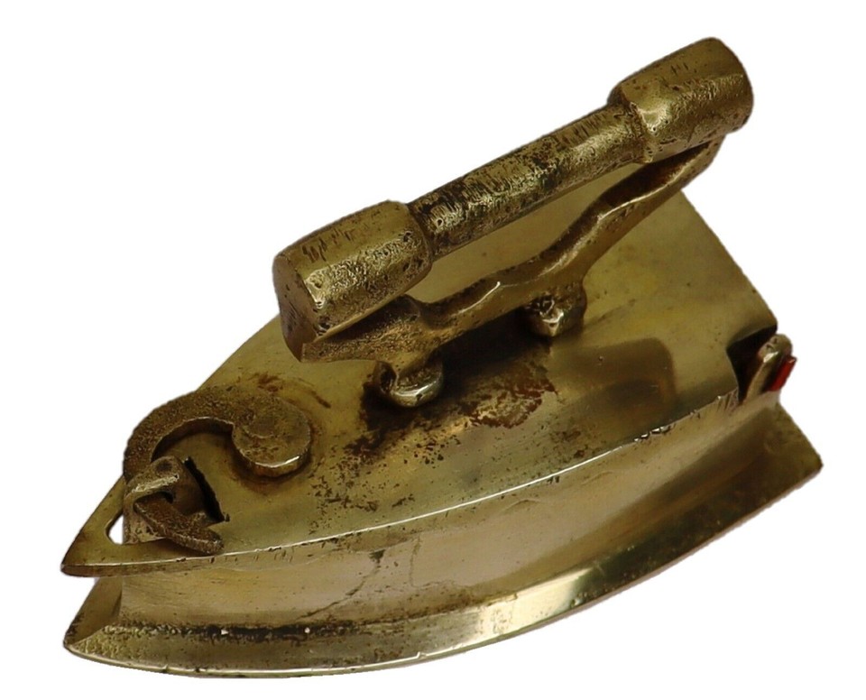 Victorian Style Brass Charcoal Iron Press Paperweight Ashtray Showpiece