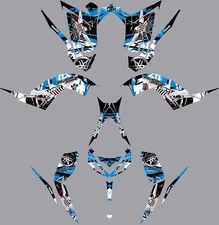 Fits Yamaha Raptor 700R Graphics Kit 2013 TO 2024 decal KIT stickers