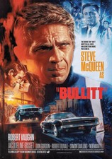 Bullitt (1968) Steve McQueen Movie Affiche de cinéma Poster #307