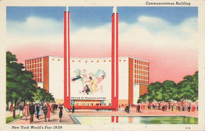 Means Of Communications Building 1939 New York World s Fair Postcard