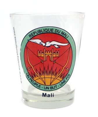 MALI COAT OF ARMS SHOT GLASS SHOTGLASS