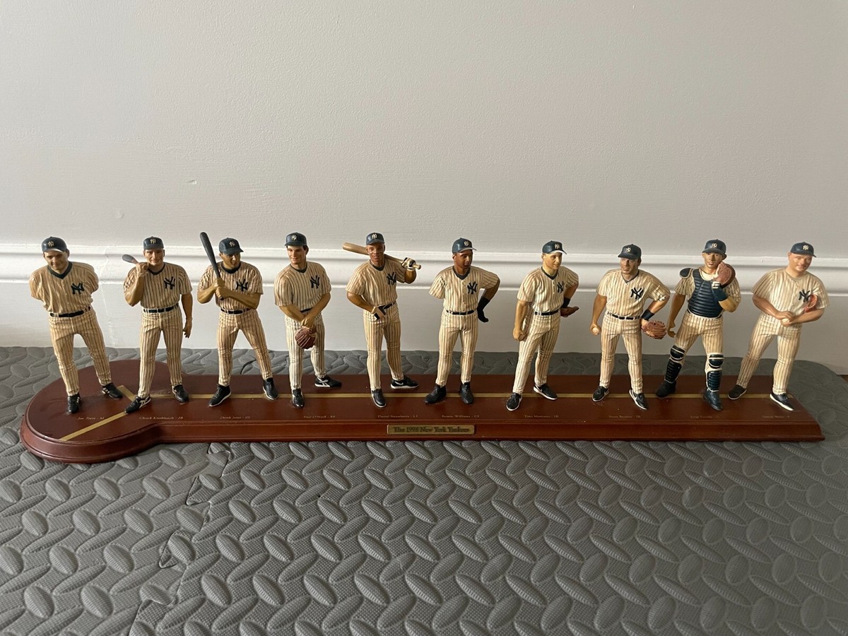 DANBURY MINT 1998 NEW YORK YANKEES TEAM 10 FIGURE SET JETER POSADA
