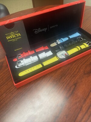 Disney Invicta Limited Edition Minnie Mouse Watch New In Box - 5 Bands And Watch
