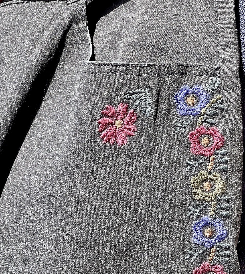 Marina Rinaldi Taglia 31 IT  Marina Sport  DENIM Jeans Nero Ricamato  Nuovo. - Immagine 2 di 4