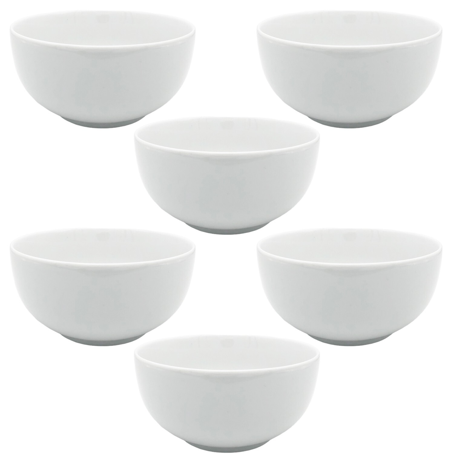 Müslischalen 6 Stück Dessertschalen Salatschüsseln Schalen Set aus Porzellan