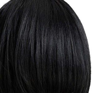 Real Human Hair Straight Wigs Short Hairpieces Heat Resistant