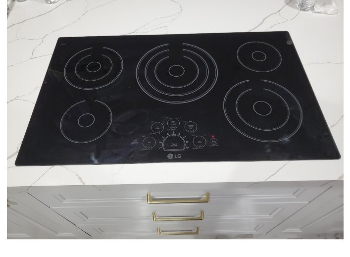 LG LCE3610SB 36 inch Electric Cooktop 48231317122 eBay