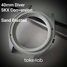 Case 40mm Diver SKX Conversion + Bracelet Sand Blasted / NH35 NH36 SEIKO SKX007