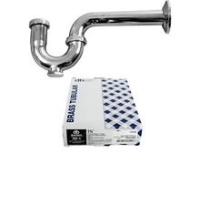 Oatey 707-1 Dearborn Brass 1-1/4-Inch P-Trap with Cleanout