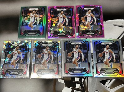 7 Card Cade Cunningham Prizm Lot (Ices, Silvers, Pinks, Etc)    