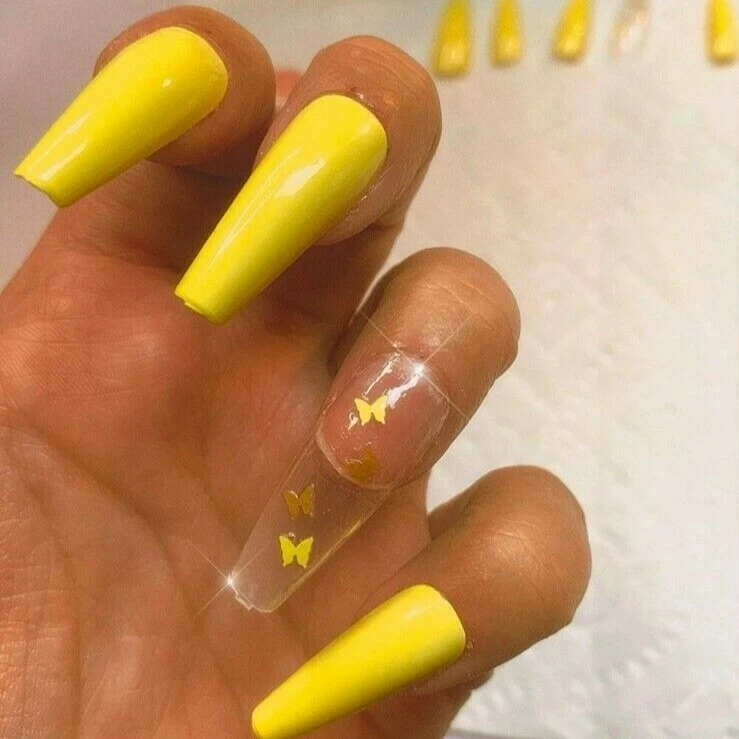 uñas postizas cubierta completa larga Foto 2 de 2