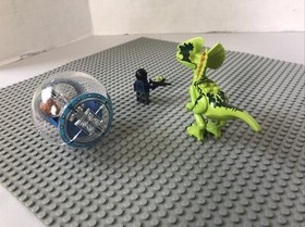 LEGO Minifigure Jurassic World Dilophosaurus Ambush Raptor Pod ACU & MORE 75916