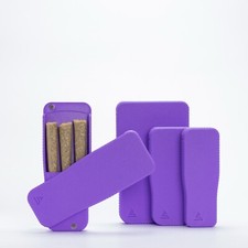 Pre-Rolls Case, Magnetic Cigarette Crush Proof Holder for Cones, Purple Large