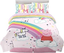 Peppa Pig  Rainbow Dreamer  Kids Reversible Bed Set-AB07TX4XDTH4, AB07TY8MGN84