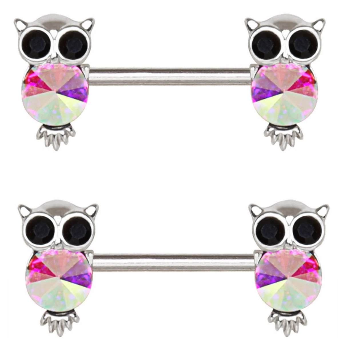 Owl cheap nipple rings