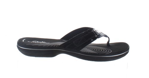 Clarks Womens Breeze Sea Burgundy Flip Flops Size 10 (5275359) | eBay