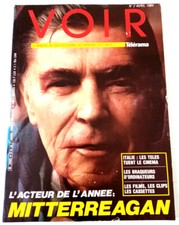 Revue VOIR (Avril 1984) - MITTERRAND / REAGAN - Très bon état