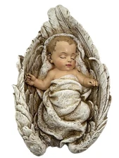 Baby in Angel Wings Josephs Studio Roman Inc Figurine Guardian Angel 8" 2010