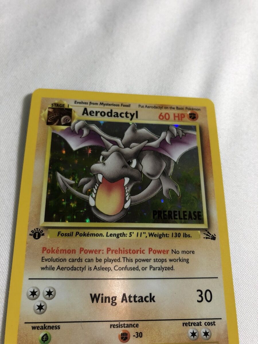 Buy Pokémon 1st Edition Fossil Aerodactyl Holo 1/62 Rare Vintage