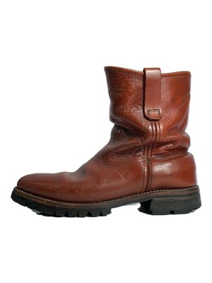 Red Wing 90S / Made In Usa / Green Dog Tag / Pecos Boots / Us8 