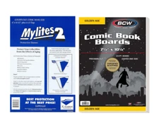 10-Pack E. Gerber Mylites 2 Mil Mylar Comic Book Bags & Boards (BCW) Golden Age