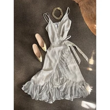 George Esquivel Gold Mules with wooden heel Size 6