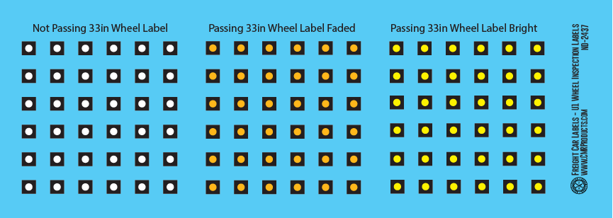 N Scale - Freight Car Labels - U1 Inspection Labels