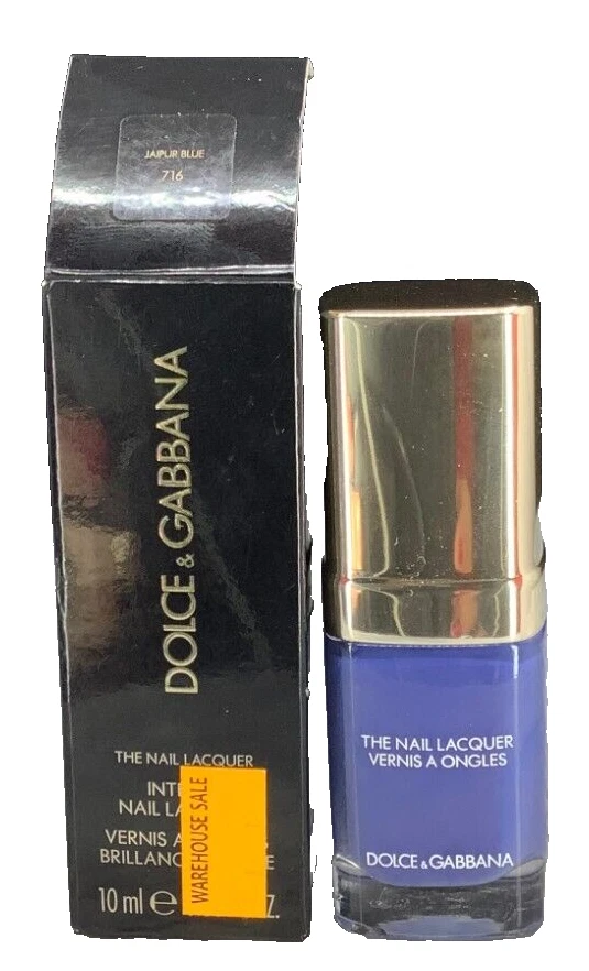 DOLCE & GABBANA THE NAIL LACQUER VERNIS A ONGLES 716 JAIPUR BLUE 0.33 OZ~ RARE!!