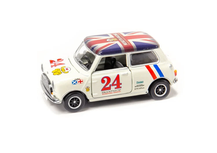 Tiny 1/50 Scale Mini Cooper Racing #24 Hesketh Racing Team Alloy Model Car Gifts - Image 2 of 4