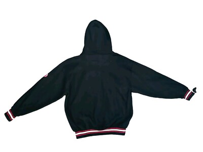 Tシャツ・カットソー IONSEOUL 1992 Boucle embroidered hoodie Vintage 90s Y2k The Source Magazine Clothing Embroidered Blk