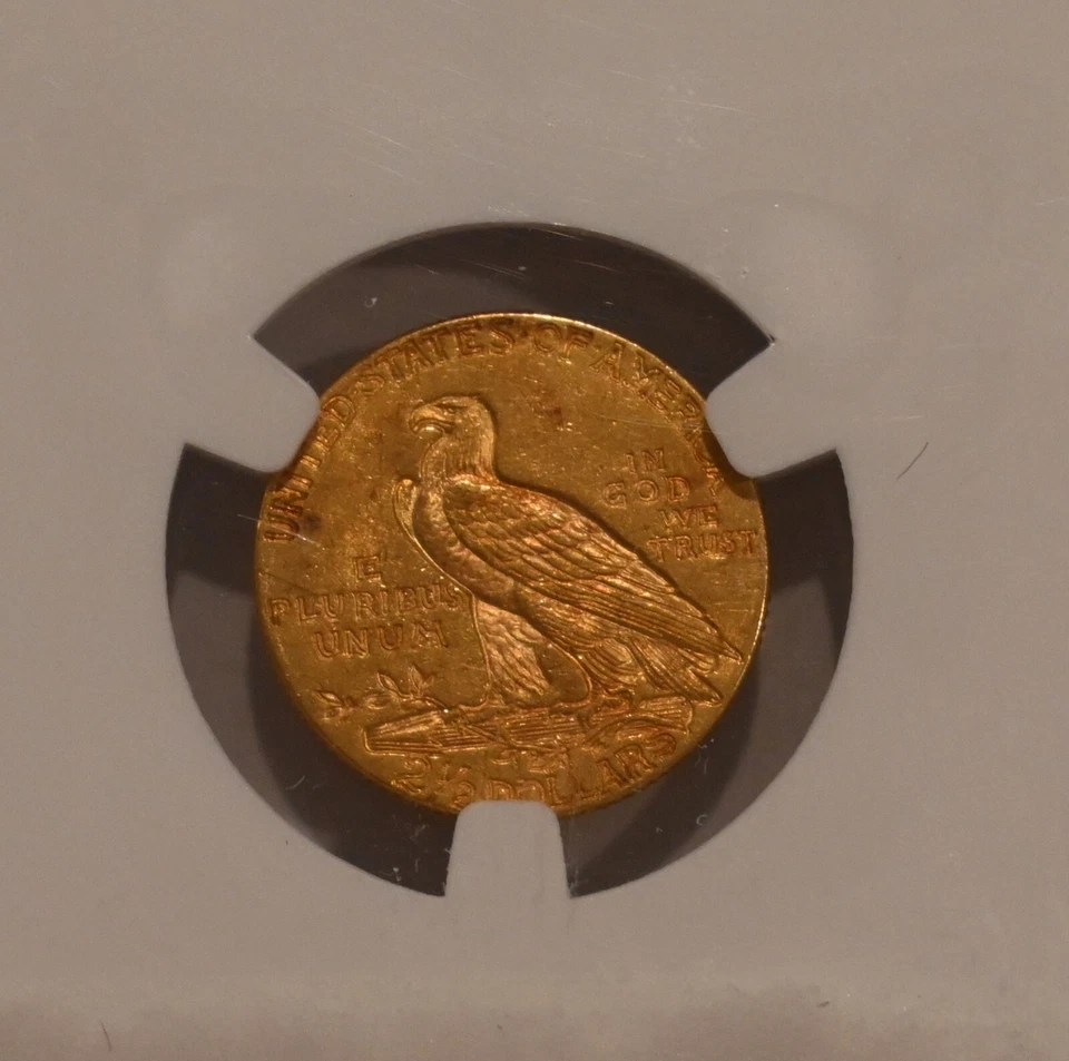 1927 $2 1/2 Gold Indian NGC MS62 Quarter Eagle - Image 4 of 4
