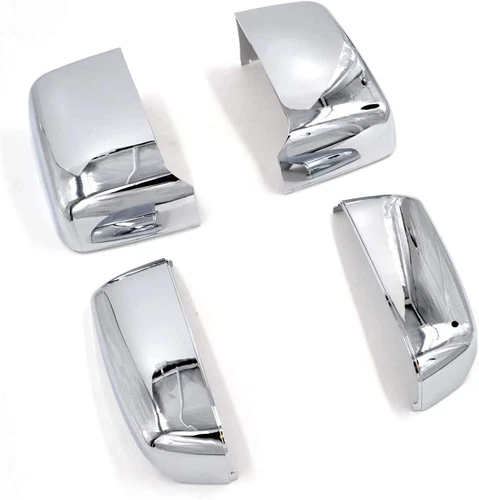 Chrome Replacement Tow Mirror Covers Set For 14-19 Chevy Silverado 2500 3500
