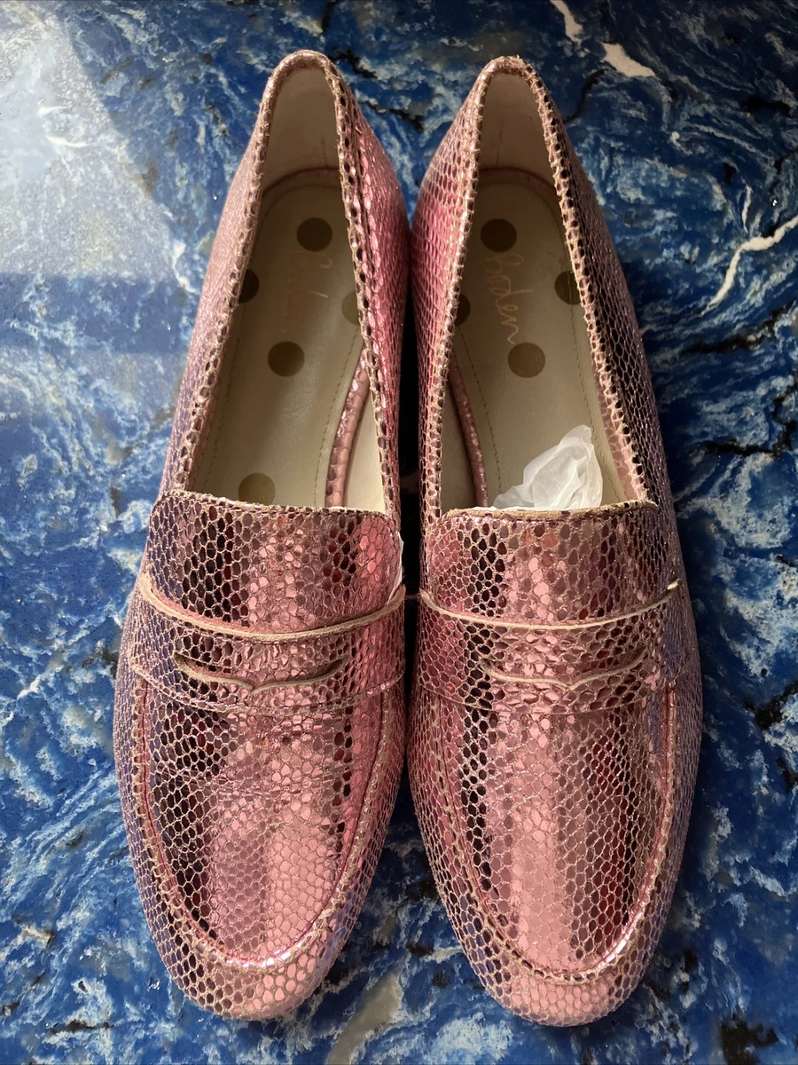 Pink leather loafers best sale womens
