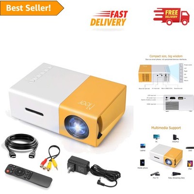 Pocket-Sized Pico Projector: Ideal for Movies, Games, and Camping Adventures