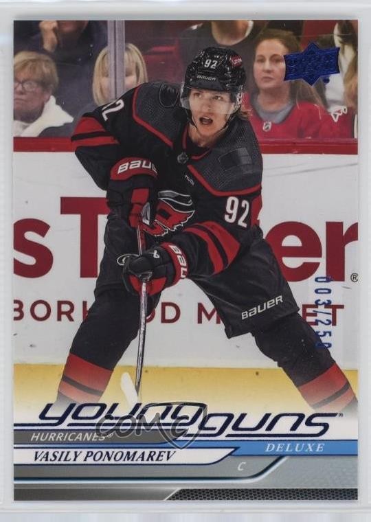 2024-25 Upper Deck Series 2 Young Guns Deluxe 3/250 Vasily Ponomarev #472 16f8