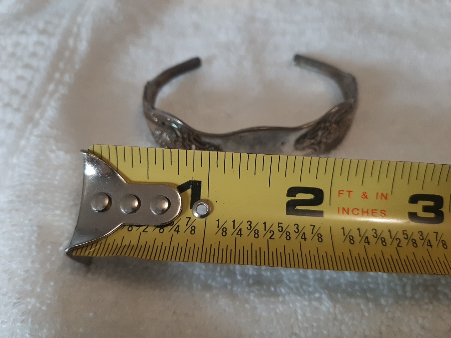 Oneida Sterling Silver Flatware cuff  Bracelet vi… - image 10