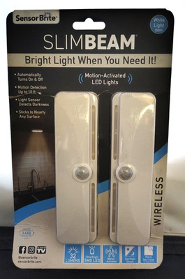 Sensor Brite Slim Beam Wireless Motion Activated LED Light 32 Lumens