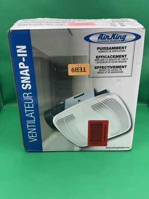 Air King Bathroom Exhaust Fan Vent BFQ110 110 CFM 3.5 Sones - White