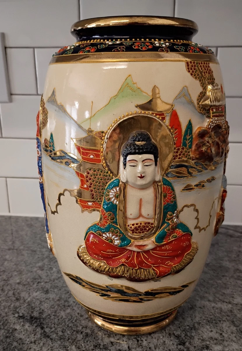 陶瓷日本古董花瓶| eBay