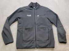 Figs On Shift Fleece Jacket Womens Small Gray Pockets Slim Fit Primaloft Logo